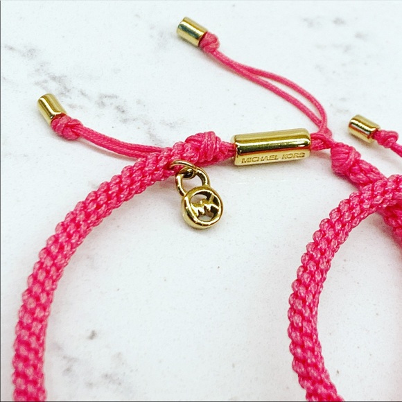ONE LEFT: Michael Kors Crystal Macrame Friendship Bracelet - Picture 6 of 10